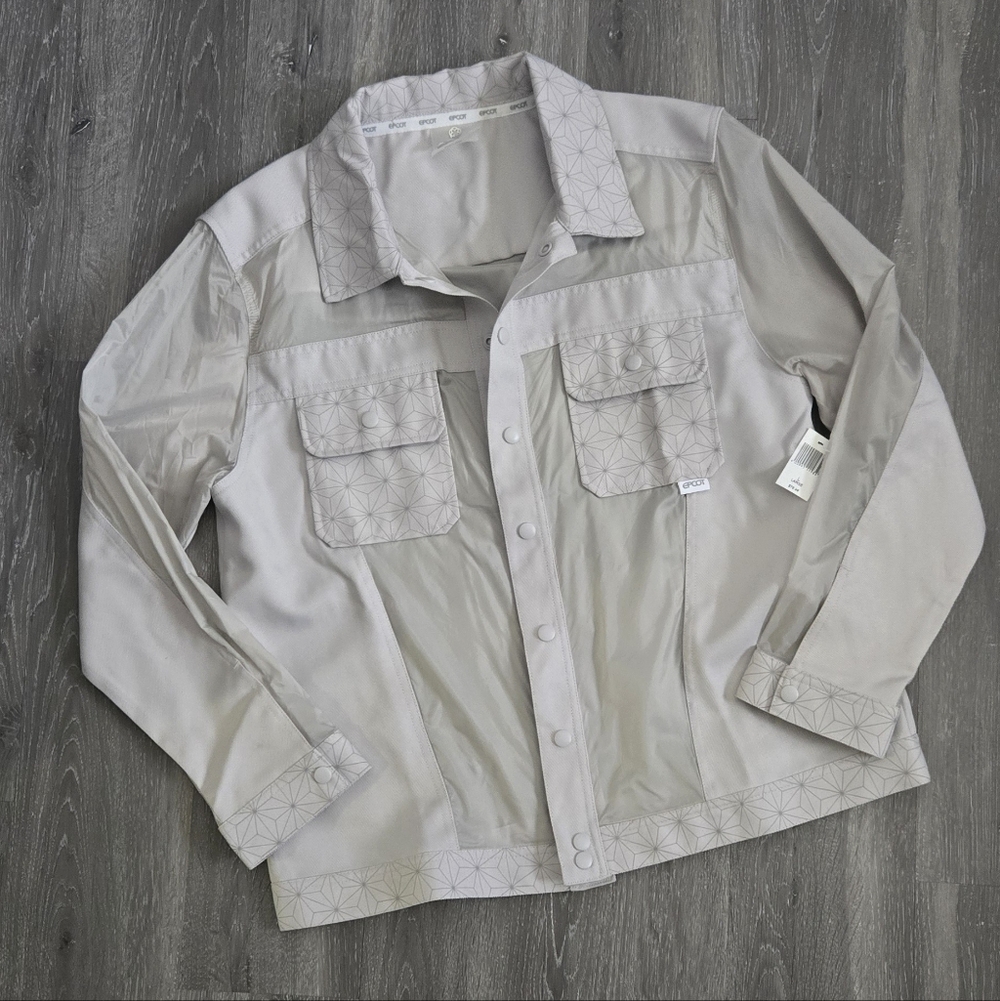 NWT Disney EPCOT L lightweight rain style jacket